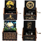 Ручная резная деревянная аниме-фигурка Счастливого Хэллоуина, Музыкальная шкатулка с пиратными углами, тема на день рождения, рождественский подарок