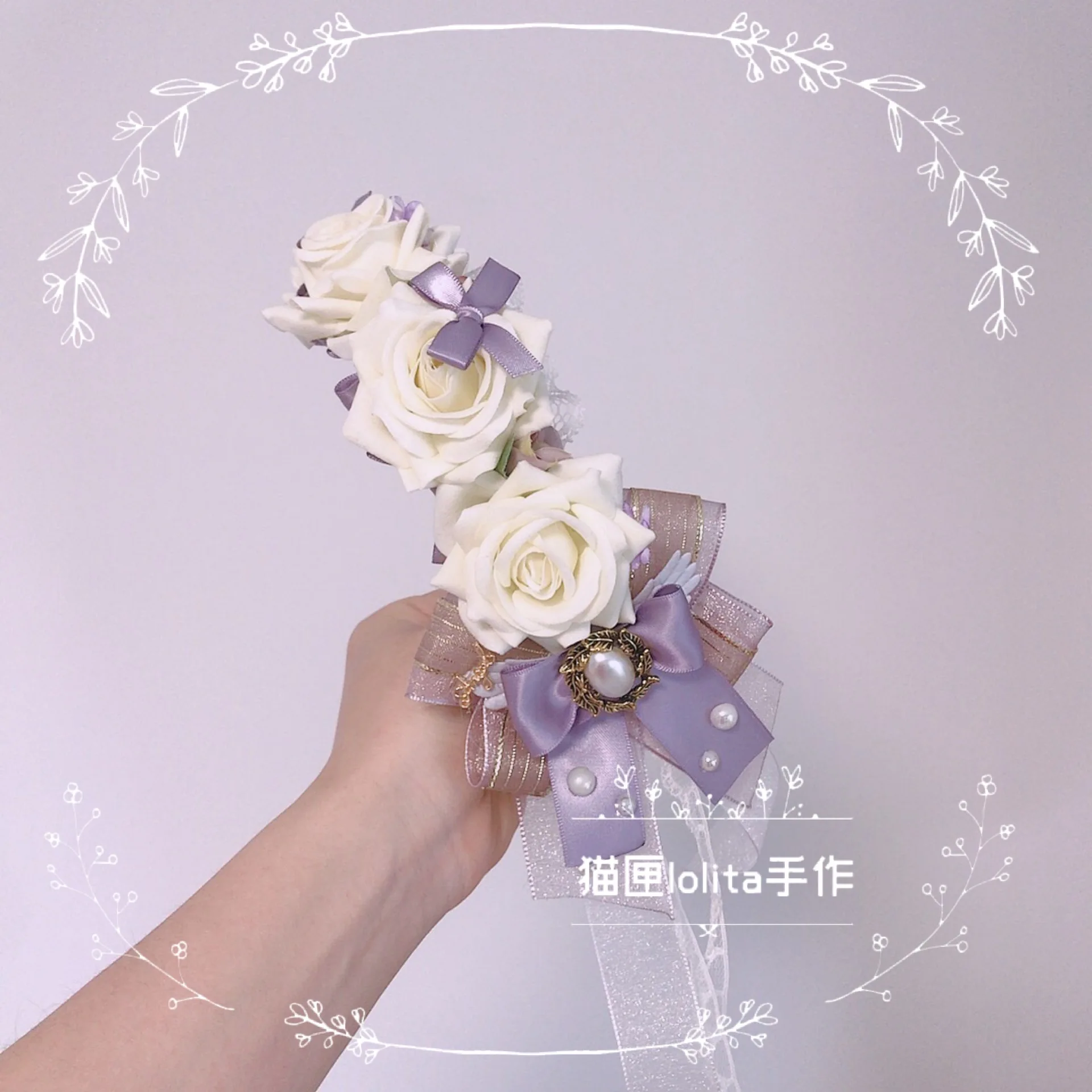 Мягкий головной убор во французском стиле для девочек Сестра небеса Дым