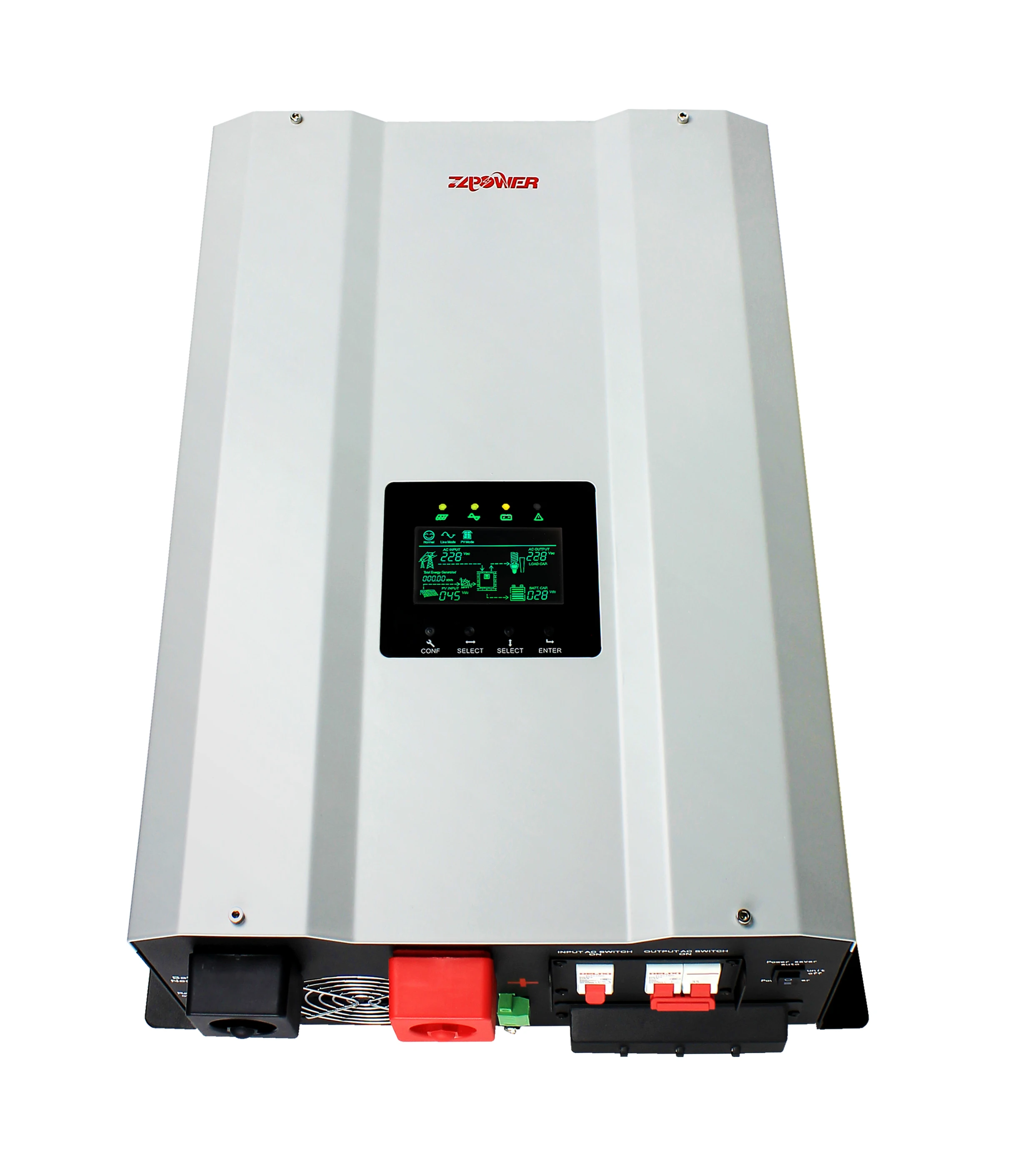 

Single Phase Split Phase 15kva 12kw Inverter Built in 60A 120A Mppt Off Grid Hybrid Solar Inverter