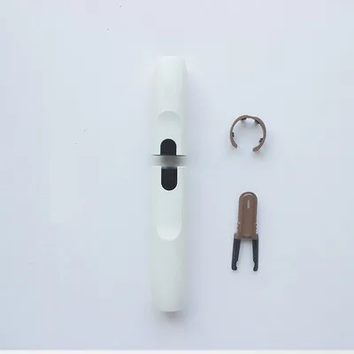 Белый Аксессуары для ремонта оболочка для электронной сигареты IQOS для IQOS 2,4 Plus Верхняя Нижняя внешняя крышка кнопка кольцо набор сменный корпус - Цвет: Белый