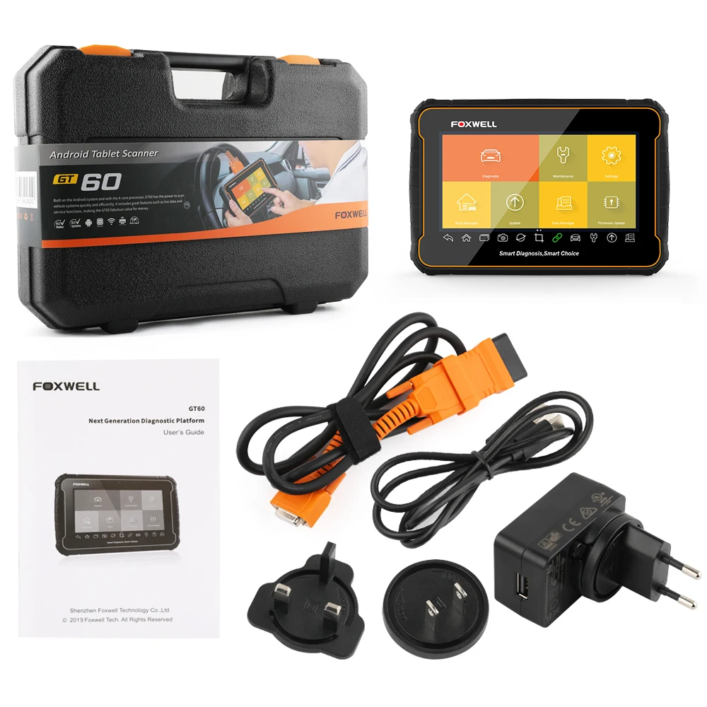 Foxwell GT60 Профессиональный OBD2 автомобильный Diangnostic Инструмент полная система подушка безопасности EPB SAS DPF масляный Инжектор Кодирование OBD Автомобильный сканер