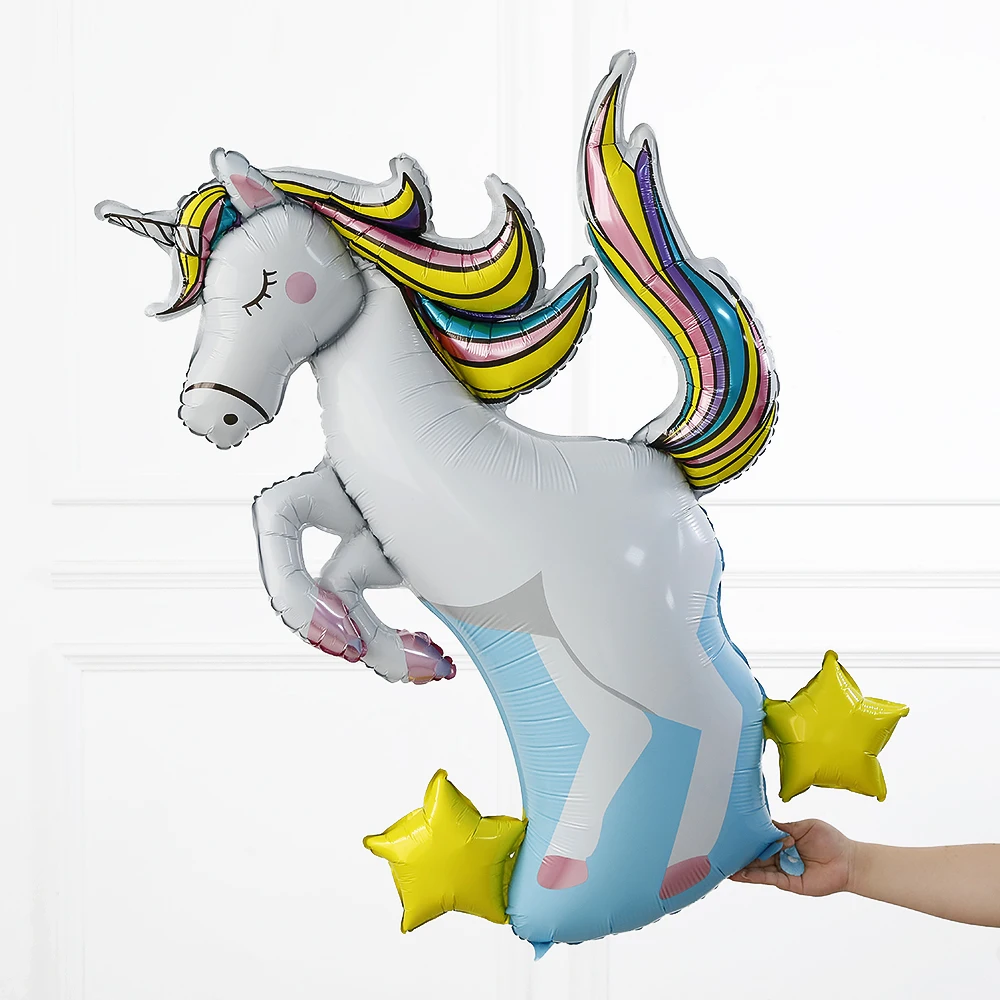 Гигантские фольгированные шары в виде единорога лошади 30 дюймов цифры с короной