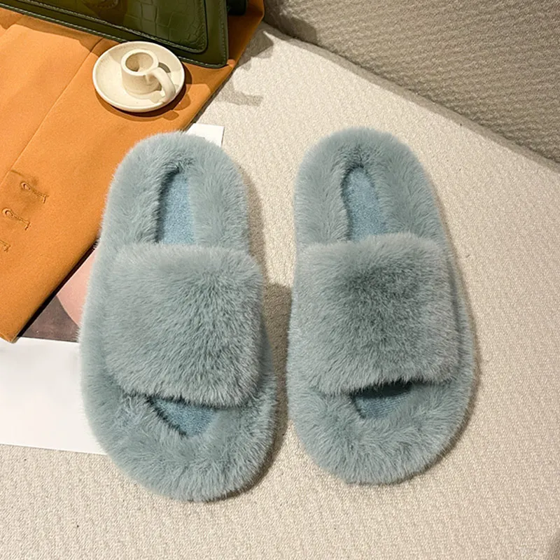 

Winter Womans Slippers Indoor Home Women's Shoes Plush Soft Slipper Ladies Flip Flops Slip On Ladies Flip Flops Warm Slides
