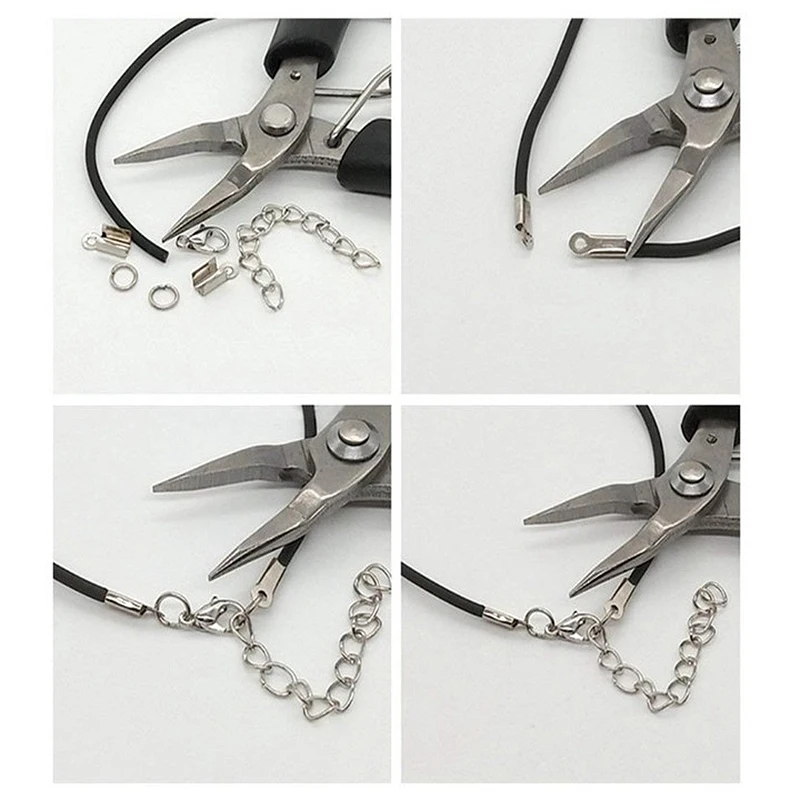 

15 Grids Metal Jewelry Making Kit DIY Necklace Materials Repair Tool with Accessories