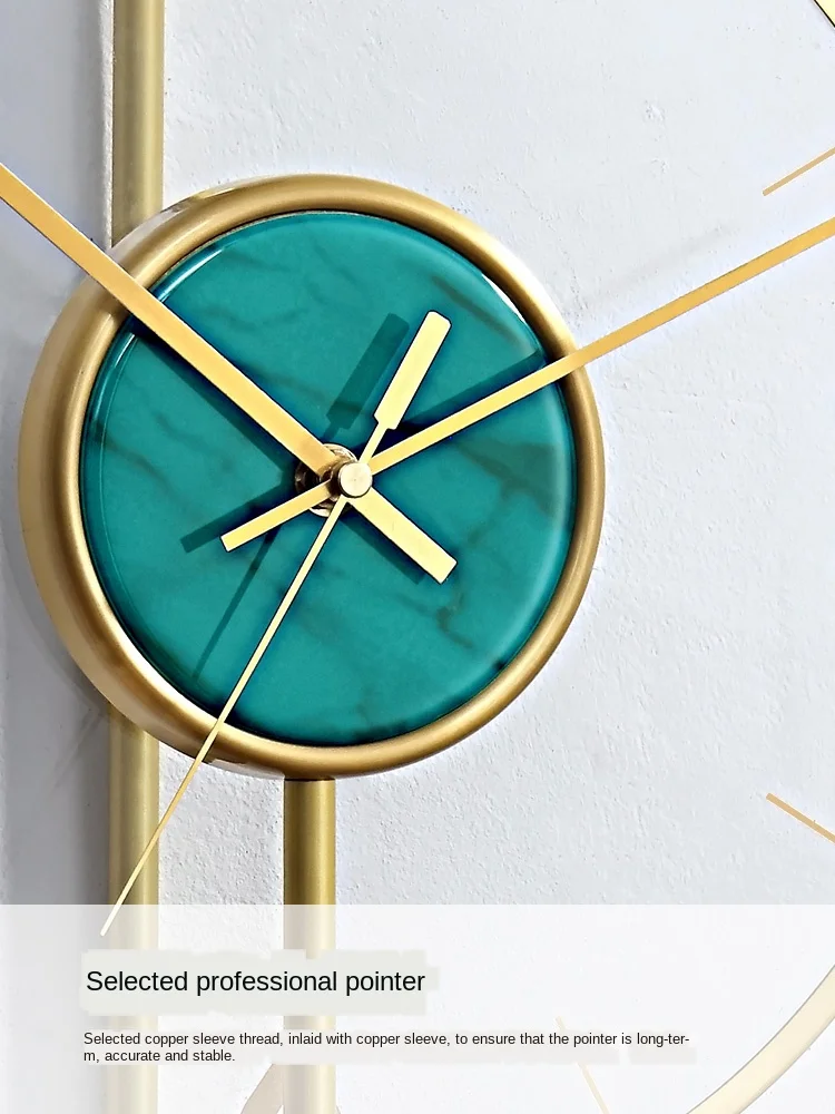 

Electrostatic high-temperature paint Nordic wall clock fashion light luxury creative personalized timepiece high definiti