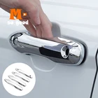 Для Toyota Prius 2017 2018 автомобильный Стайлинг ABS Хромированная Автомобильная Дверная ручка Крышка детектор ручка рамка лампа отделка 4 шт.компл. серебристый