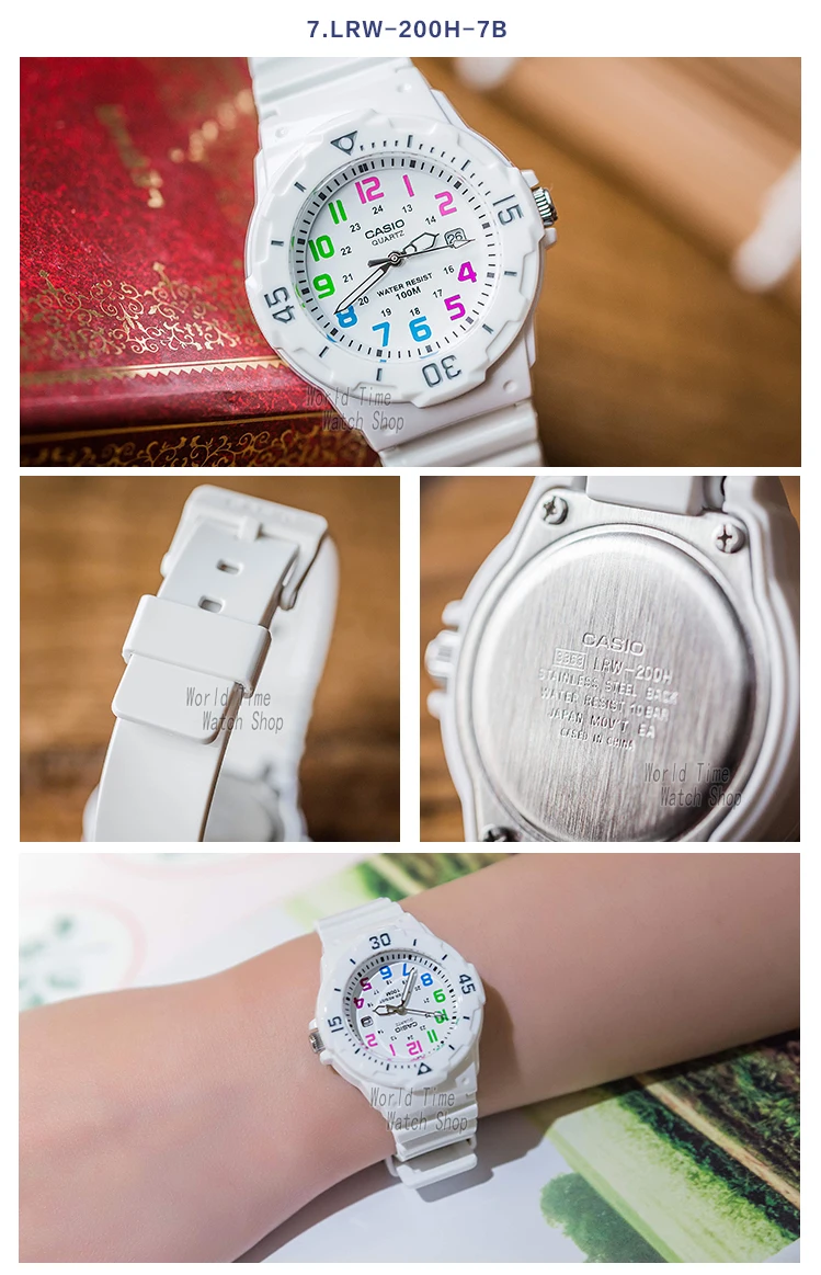Casio часы для дайвинга женские часы Set top brand люкс 100м Водонепроницаемые кварцевые наручные часы женские подарки Часы светящиеся спортивные часы женские relogio feminino reloj mujer montre homme bayan kol saati