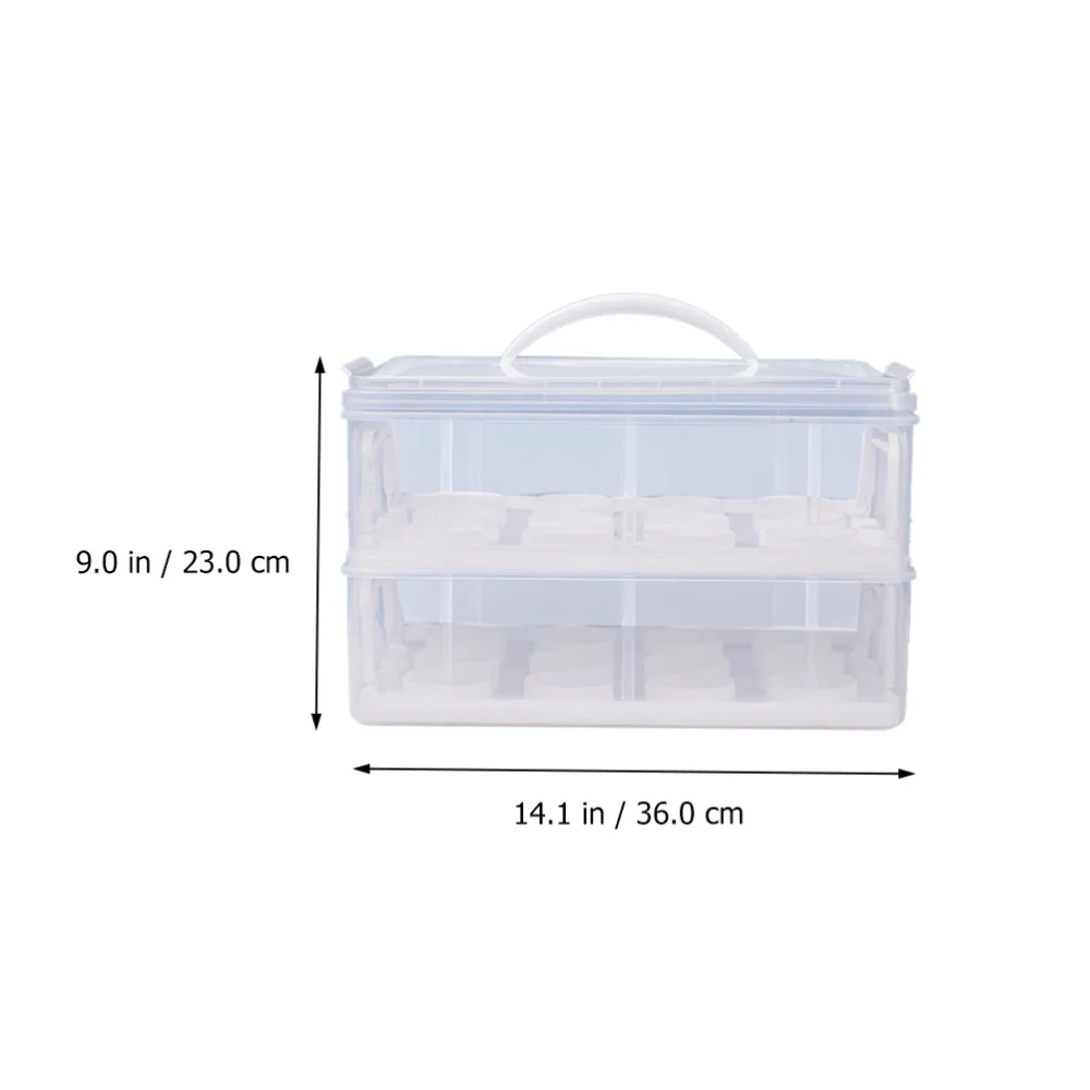 

1pc Double Layer Transparent Cake Box Dessert Packaging Box Cake Case