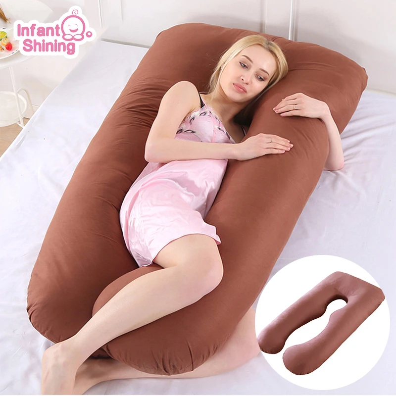 Pregnancy Pillow Maternity Sleeping Support Pillows Cotton U Shaped Pregnant Cushion Women Breastfeeding Side Sleep Nursing