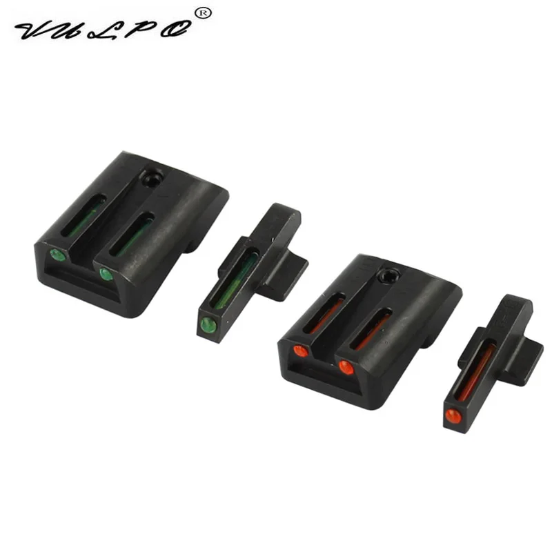 Красно зеленый волоконно оптический передний и задний прицел для пистолета 1911 CUT.