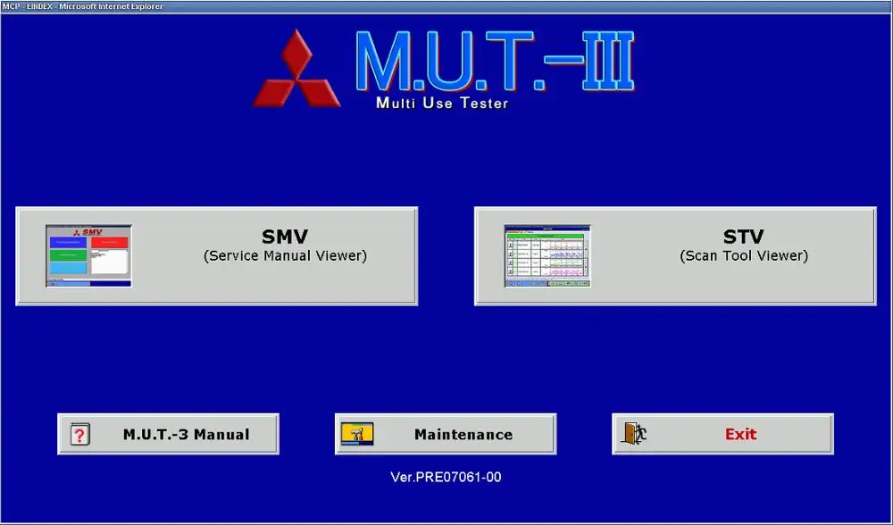 

For Mitsubishi M.U.T.-III Diagnostic Software PRE 21061-00 [11.2021]+ ECU Rewrite Rom