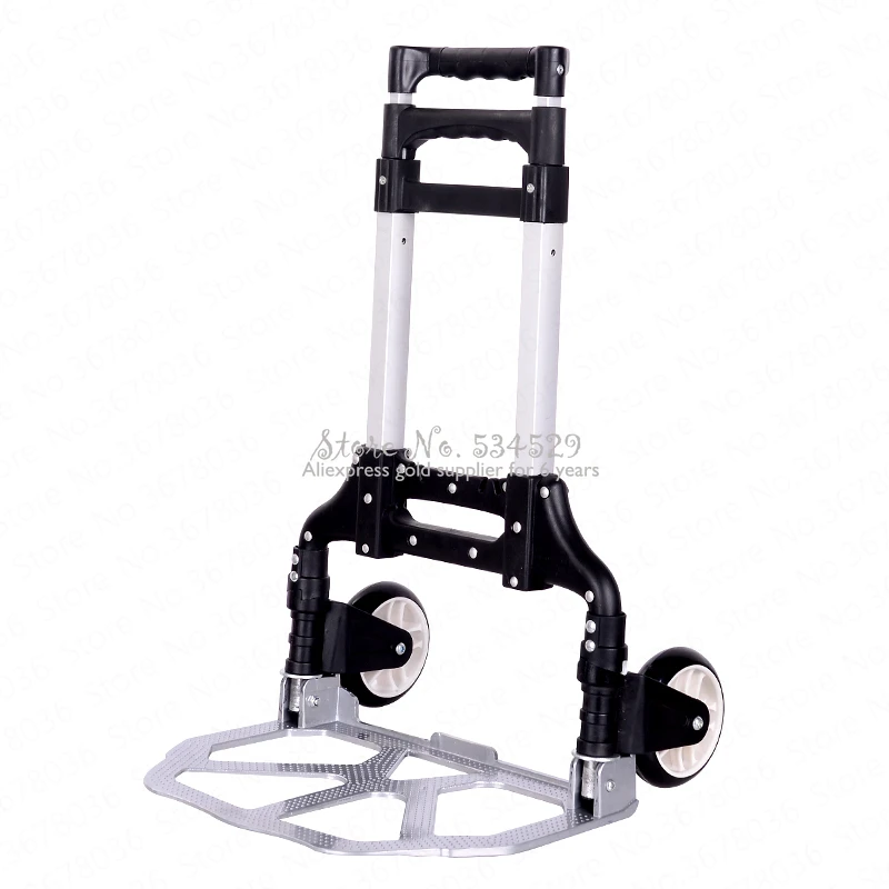 

17%Luggage Cart Folding Portable Shopping Cart Travel Trolley Car Into The Truck Super Large Capacity Trolley Home