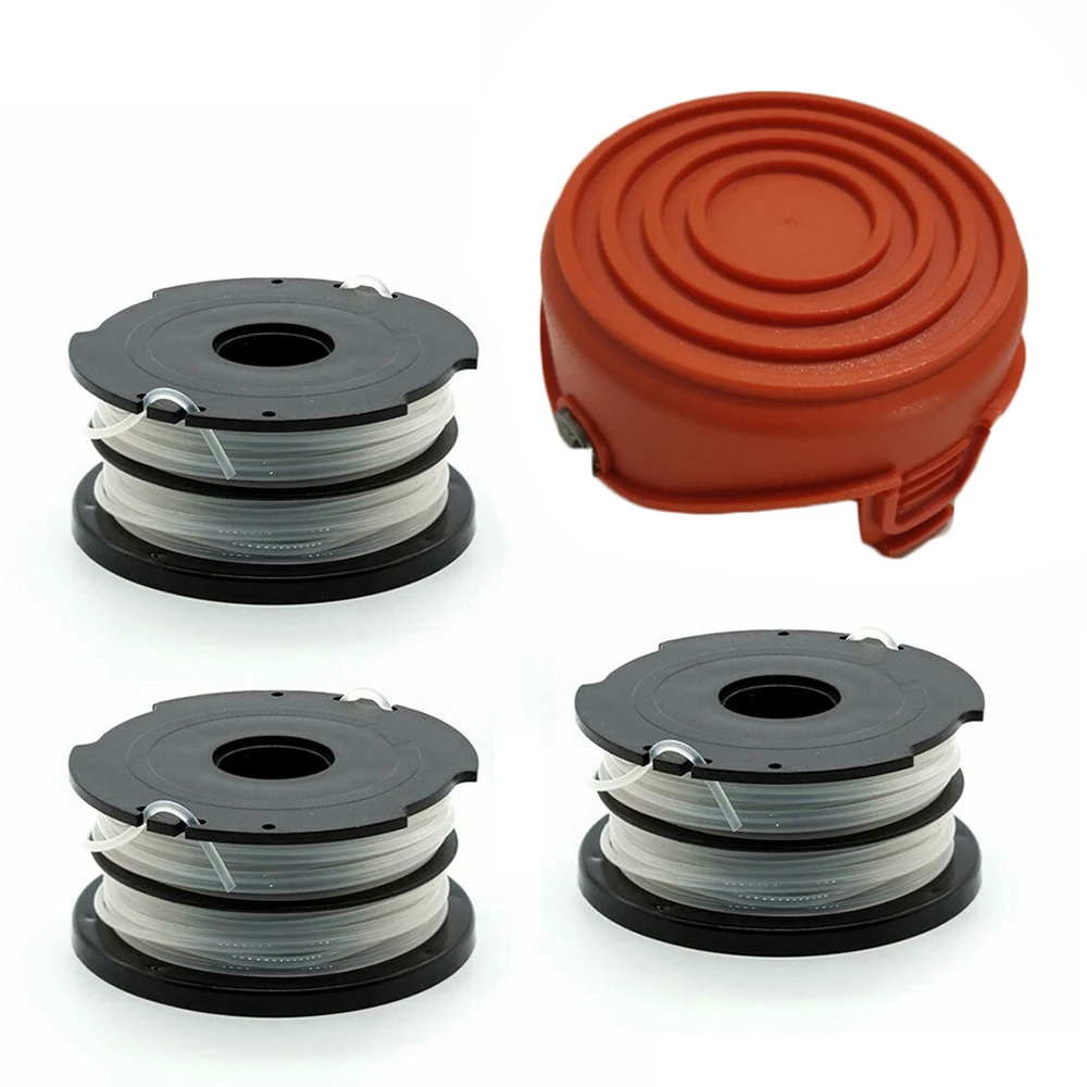 

Крышка шпули для газонокосилки, 1 шт. + 3 шпули для Black & Decker GL315 GL350 GL650, сменные Садовые принадлежности