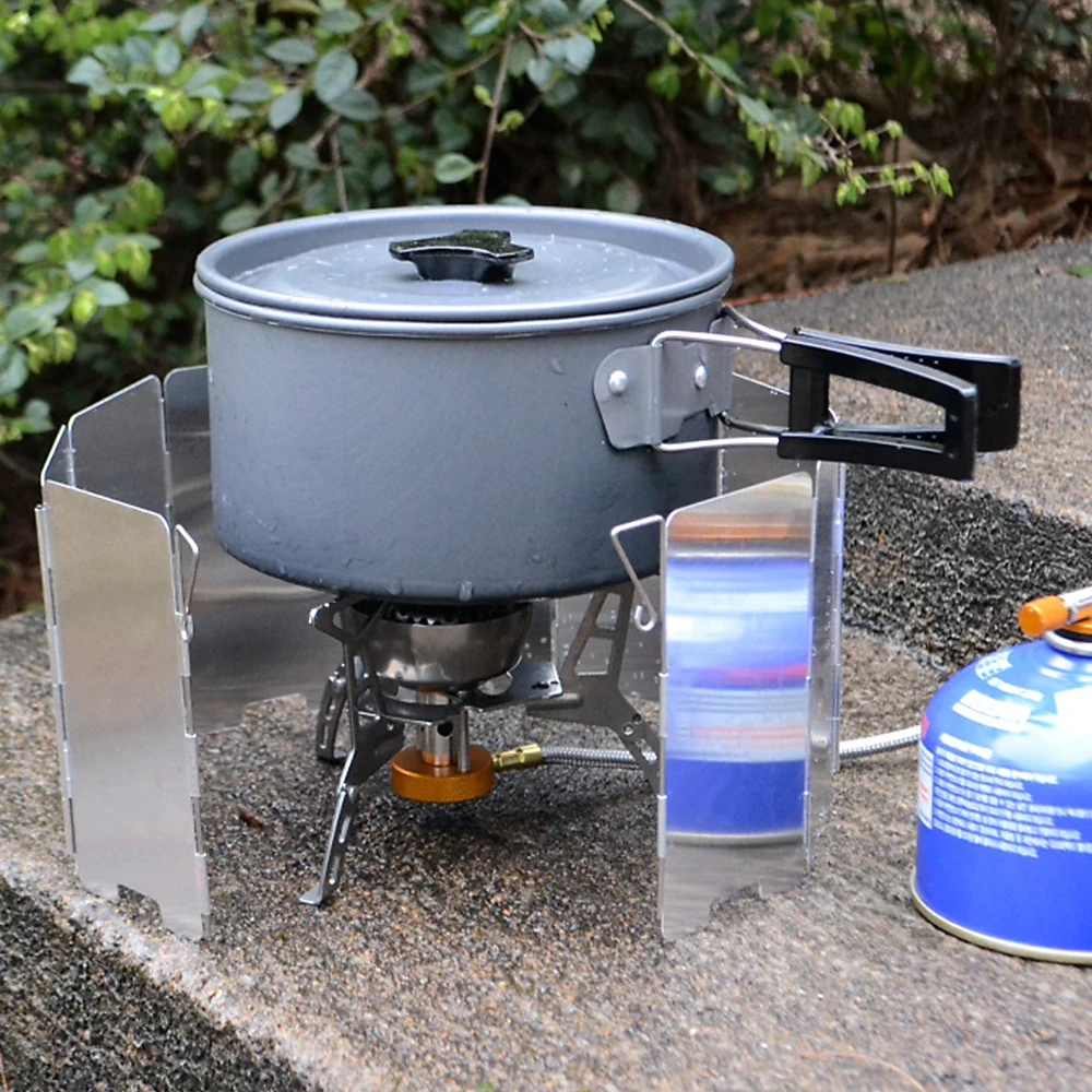 Газовая плита защита от ветра экран складной Открытый Кемпинг Плита Ветер щит