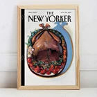 Набивная Обложка журнала New Yorker, Художественная печать, книжный магазин, принт New Yorker, Художественная печать, журнальное искусство
