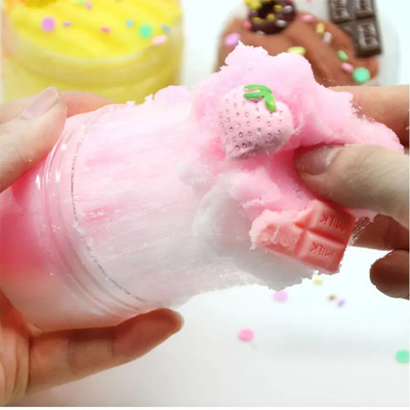 Антистресс сделай сам Искусственный шоколадный чип Цветной Лизун шпатлевка