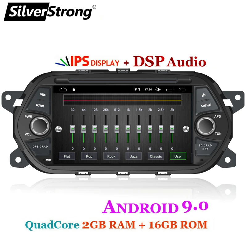 SilverStrong " четырехъядерный Android 9,0 автомобильный DVD 1Din для Fiat Tipo Aegea Egea автомобильный мультимедийный плеер