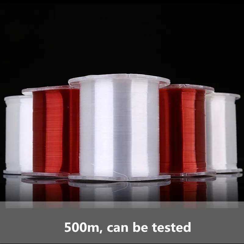 500 м нейлоновая рыболовная основная леска Фидер однонитевая прозрачная для