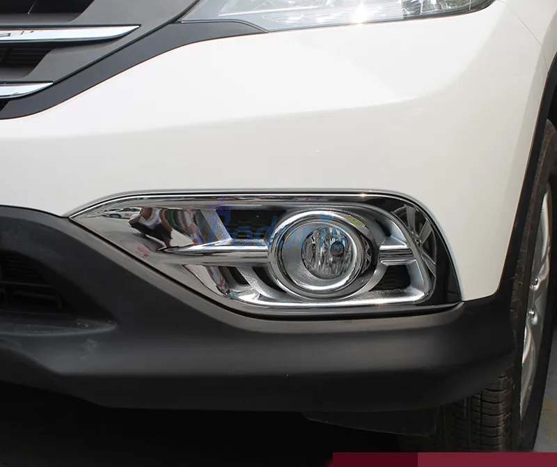 For Honda CRV CR-V CR V 2012 2013 2014 Front Fog Lamp Cover Light Overlay Foglight Trim Frame Chrome SUV Car Styling Accessories |