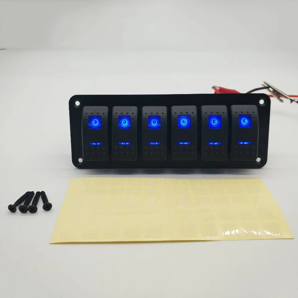 Лодочный кулисный переключатель панель выключатель + морской 12 24 В