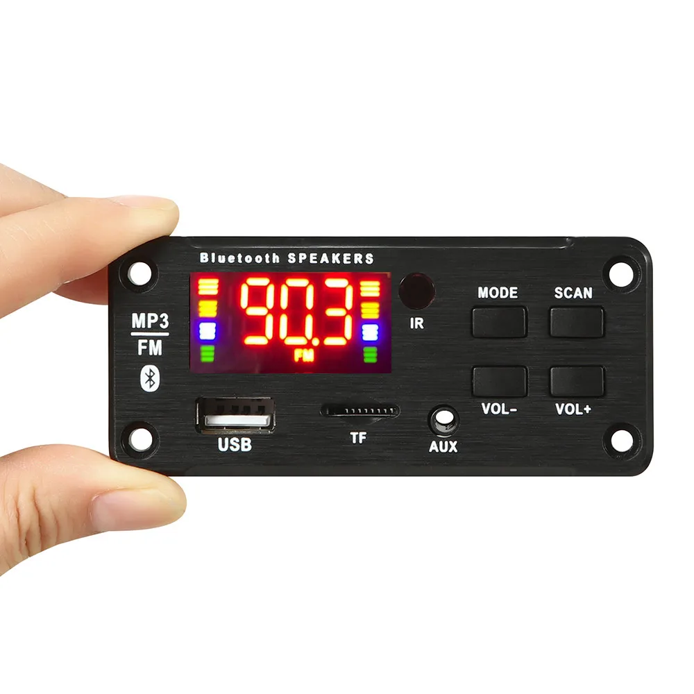 DC 12 В большой экран 50 Вт усилитель MP3 WMA декодер плата Bluetooth 5 0 USB FM AUX 3 мм TF радио
