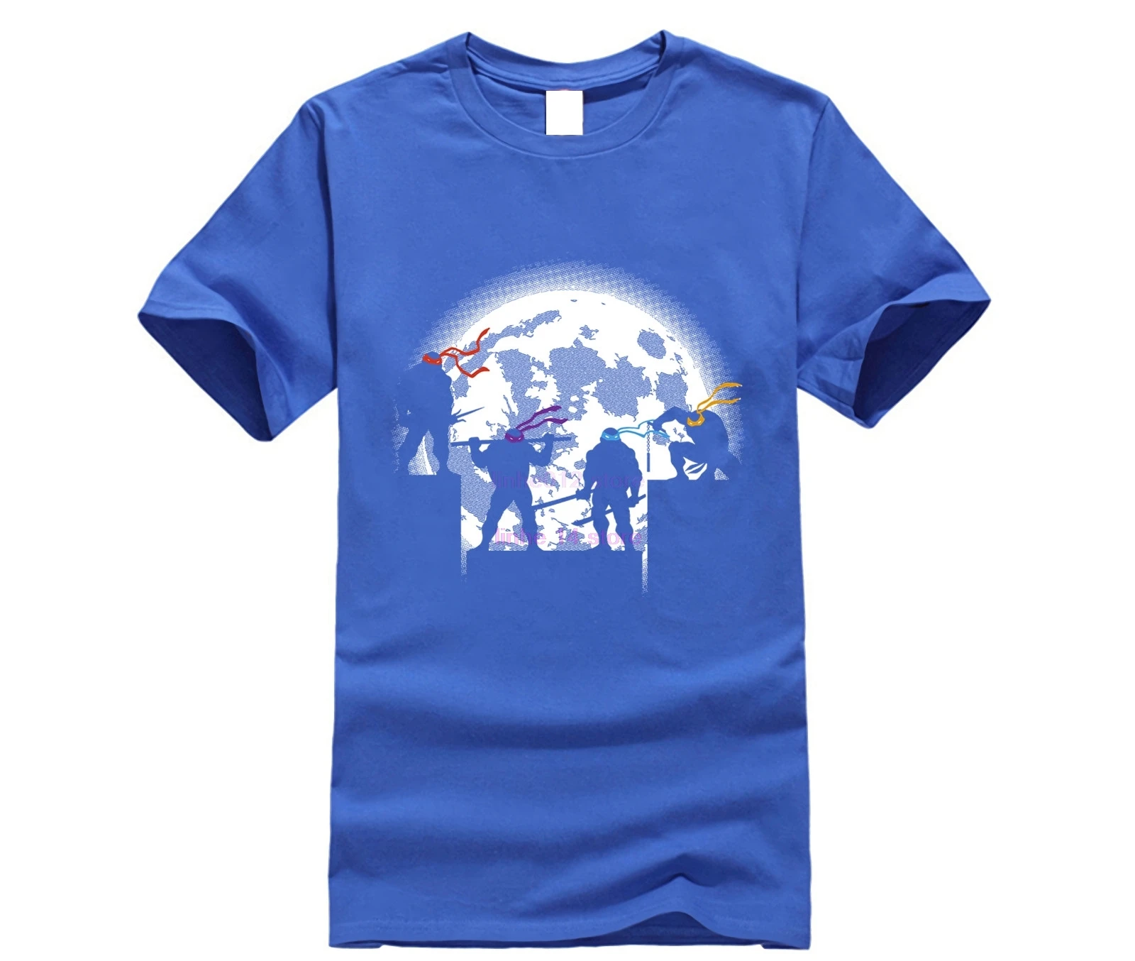 Мужская футболка с коротким рукавом в стиле хип-хоп принтом Черепашки-ниндзя |