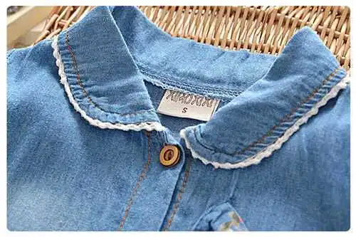 Платье для маленьких девочек Новинка 2019 года летнее джинсовое платье принцессы с