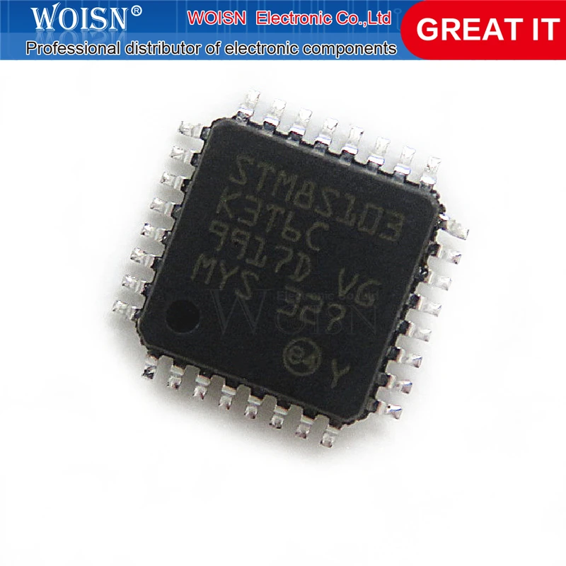 1 шт./лот STM8S103K3T6 STM8S103 QFP 32 в наличии|Интегральные схемы| |