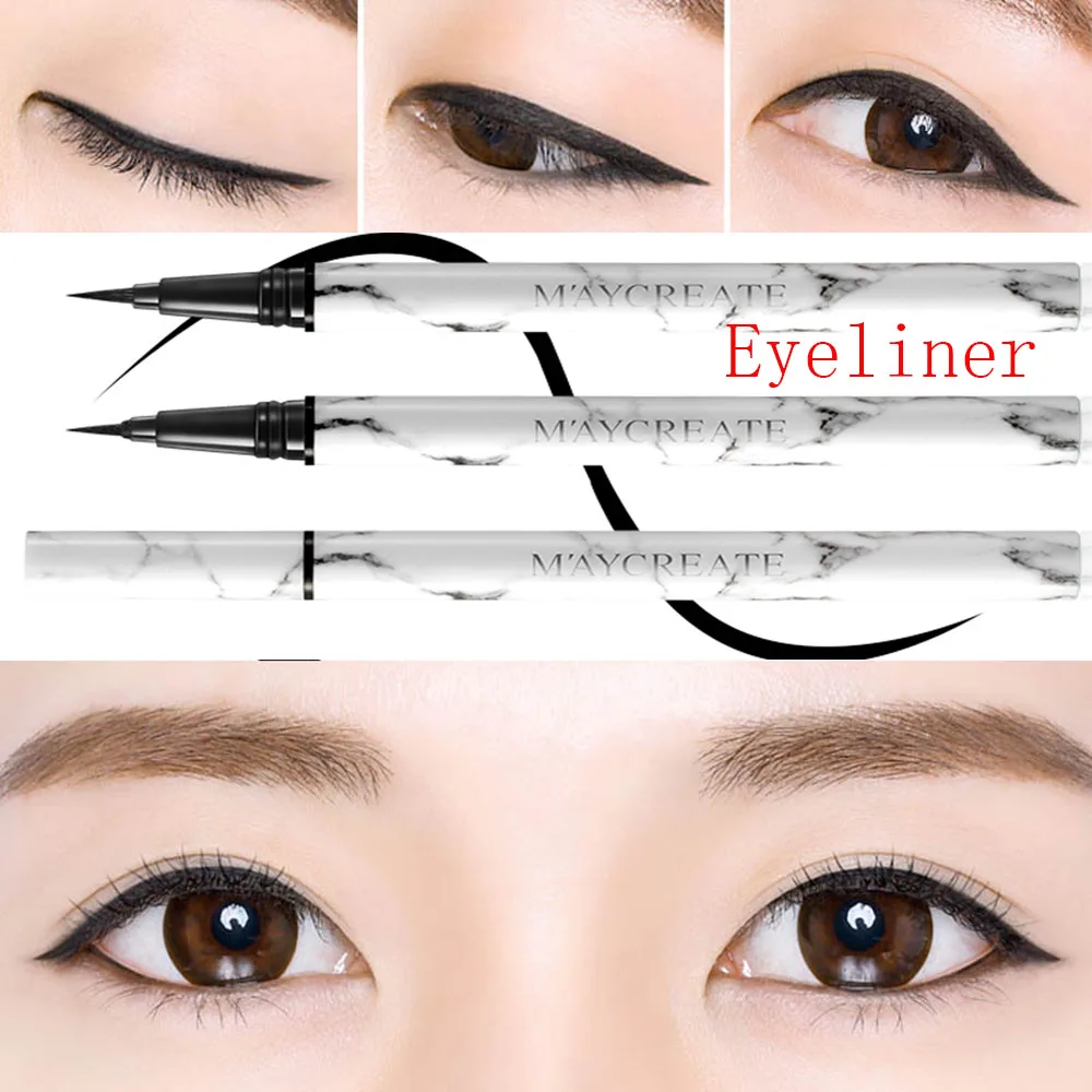 1 шт. мраморная подводка для глаз начинающих цвет макияж длительный