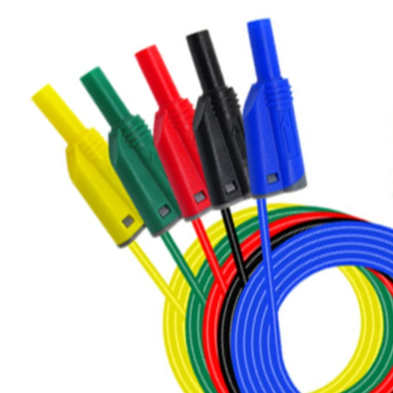 

P1050-1 High Quality 4mm Banana Plug Safety Stacked Test Lead Soft Silicone Wire