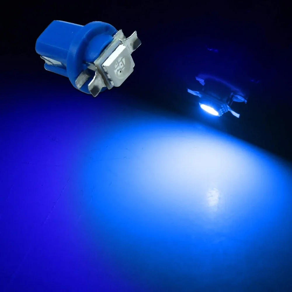 10 шт. x T5 C5W B8.5D 5050 LED 1SMD автомобисветодиодный Светодиодная лампа для внутреннего