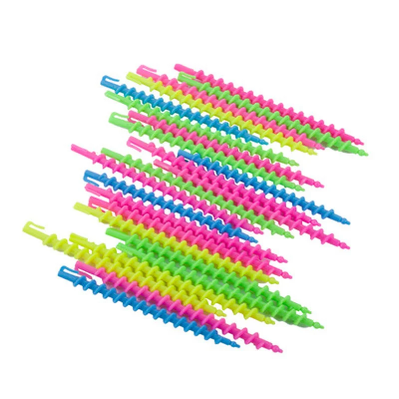 

26Pcs/set Long Plastic Styling Barber Salon Tool Hairdressing Spiral Hair Perm Rod Solid Spiral Hair Tools Styling Curling Bars