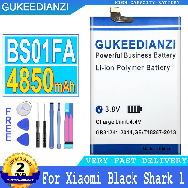 Аккумулятор GUKEEDIANZI BS01FA 4850 мАч для Xiaomi Black Shark 1 Shark1 с двумя SIM-картами | Мобильные