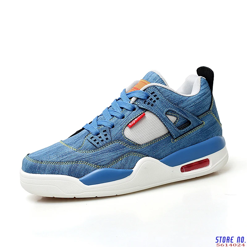 

2020 Winter Women Shoes Platform Sneakers Solid Denim Lace-Up Shock Absorption Sneaker Couple Fashion Outdoor Shoes