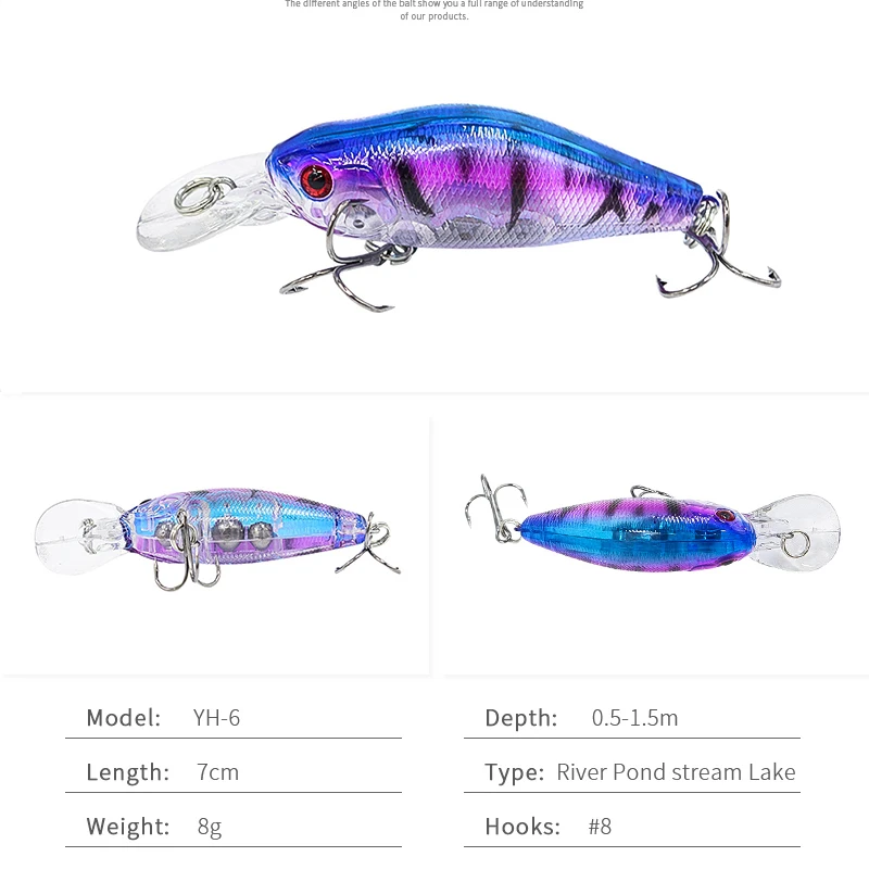 Набор рыболовных воблёров TUYA набор приманок гольян искусственная приманка для