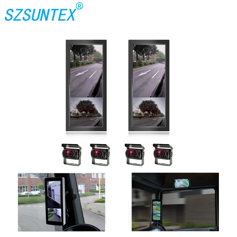 12,3 дюймов Высокое разрешение HD electronical 2 канала MirrorEye монитор DVR для грузовиков и автобусов