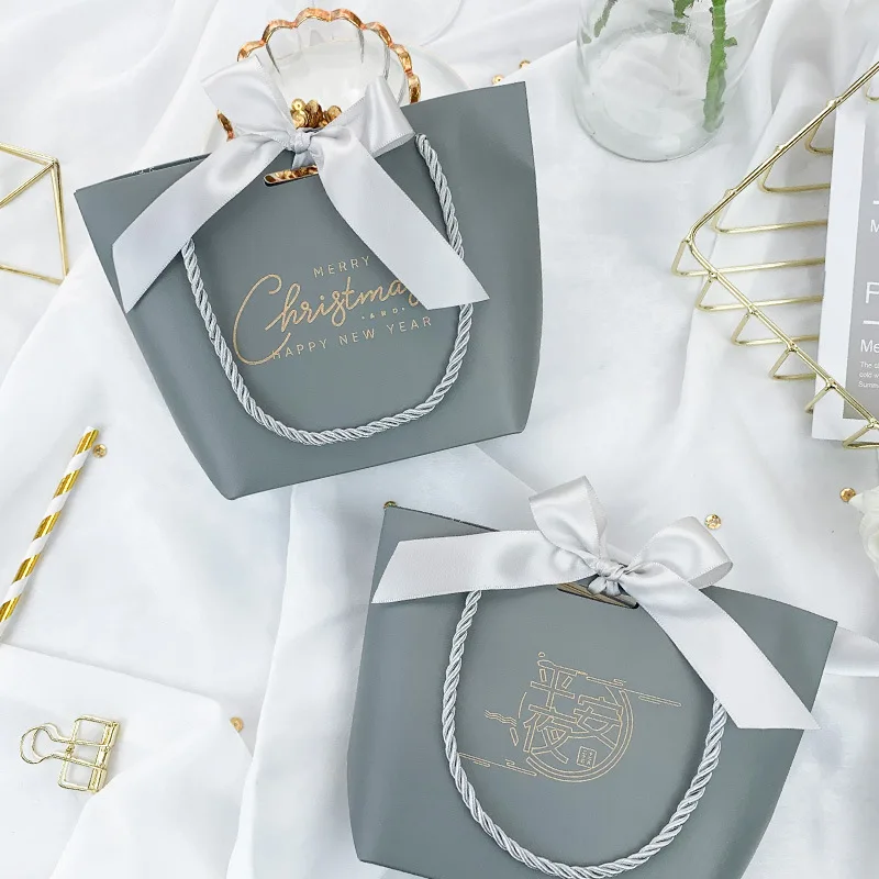Подарочные пакеты из серебристой бумаги украшение для рождественской вечеринки
