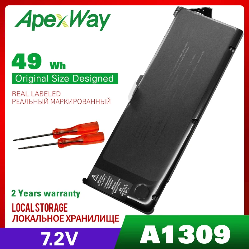 Аккумулятор A1309 для ноутбука Apple MacBook Pro 17 дюймов A1297 (версия 7 4) 2009 в 95 Вт/ч MC226 MC226ZP/A