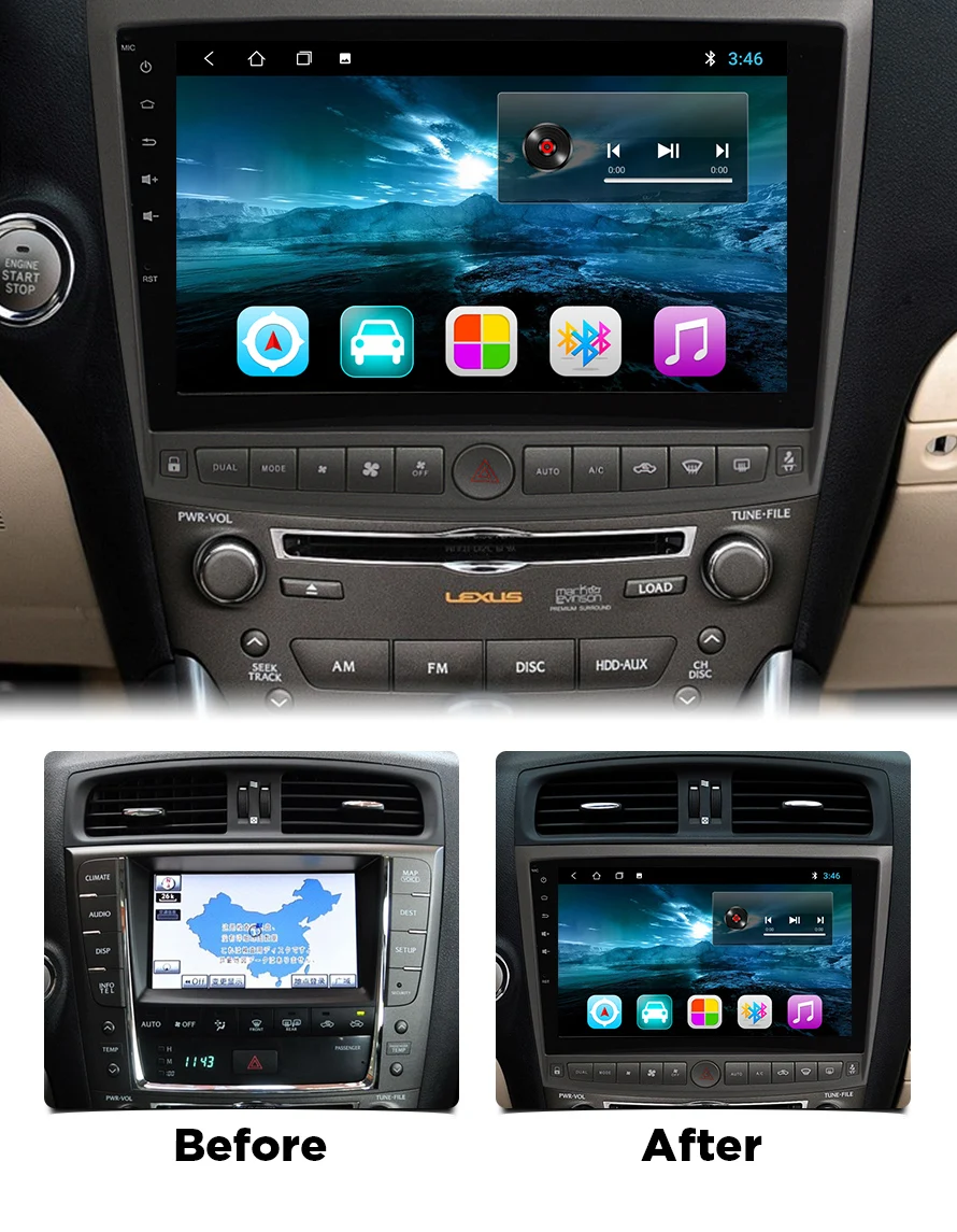 Asvegen для Lexus IS250 200 300 Android 8,1 сенсорный экран автомобильный DVD Wifi Bluetooth Радио мультимедийный плеер gps навигация Canbus