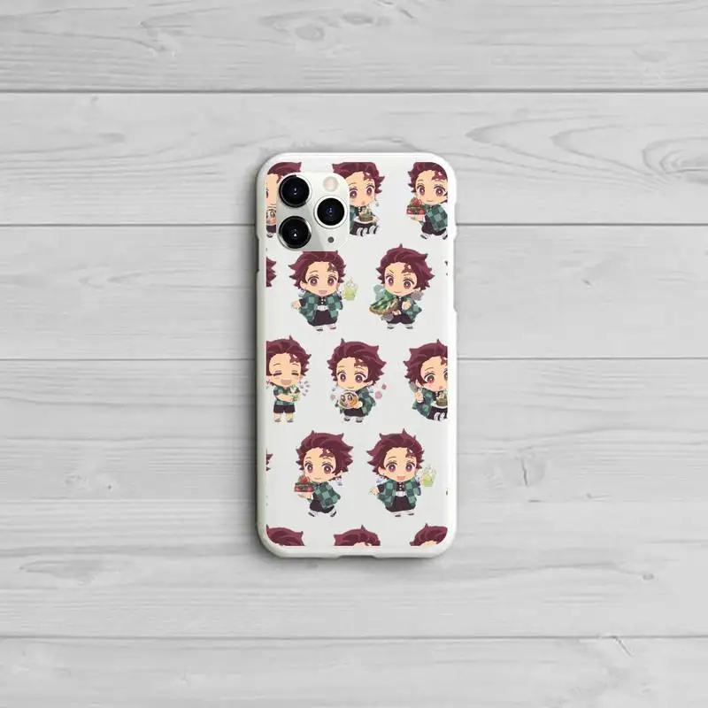 

Demon Slayer anime Phone Case Candy Color for iPhone 11 12 pro XS MAX 8 7 6 6S Plus X 5S SE 2020 XR