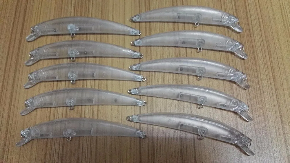 10 шт. Неокрашенная кренкбейт рыболовная приманка корпус 5 1/2 дюйма унции пустые