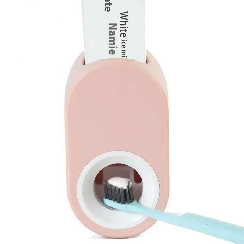 

Automatic Toothpaste Dispenser Dust-proof Toothbrush Holder Wall Mount Stand Squeezers Bathroom Tools Set For Family