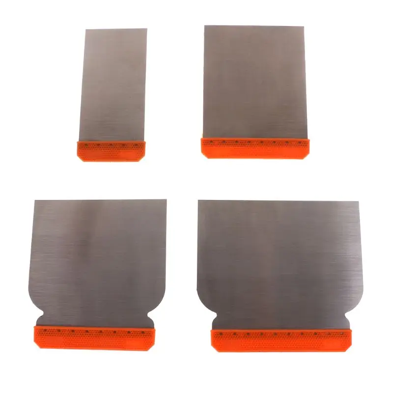 4pcs Carbon Steel Putty Knives Kit Durable Scraper Putty Cleaning Filling Tool 77UC