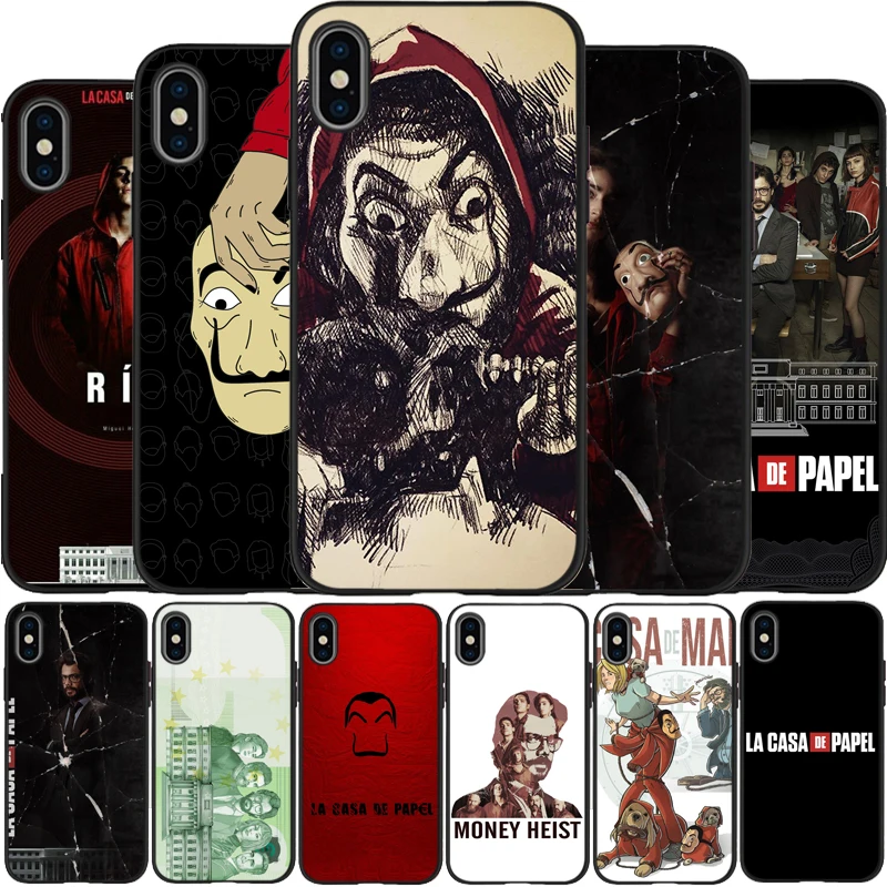 ТВ бумага дом денежный ящик крышка Мягкий силиконовый черный чехол для телефона