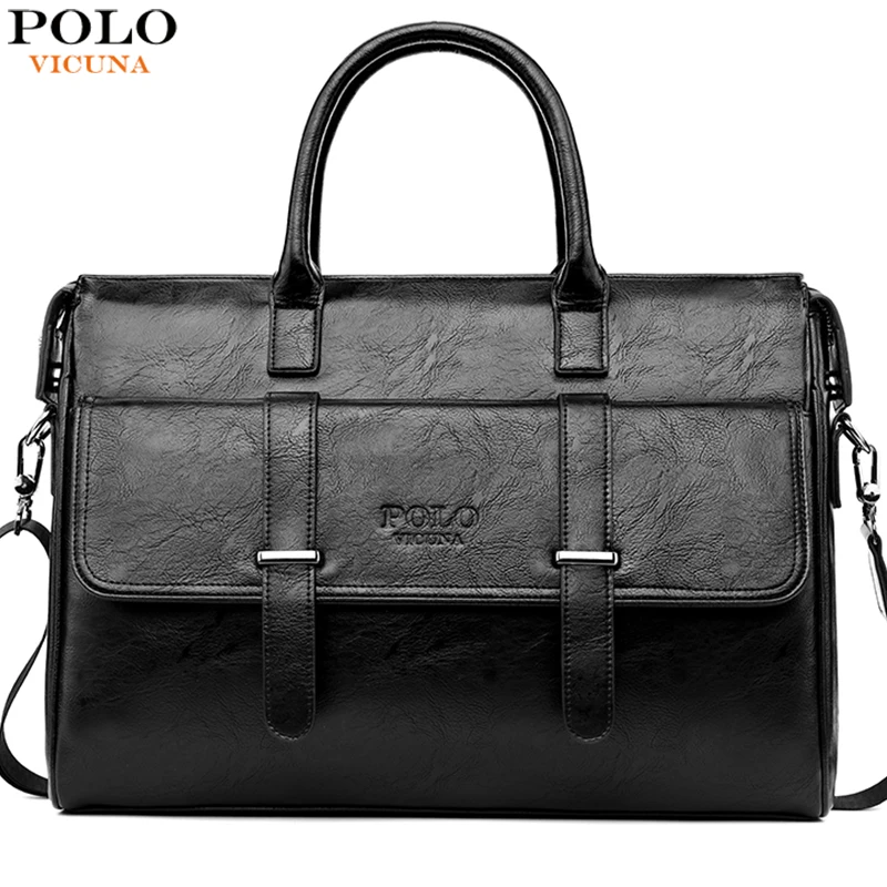 VICUNA POLO мужской портфель для 15 6 &quotноутбука известный бренд деловые сумки на плечо
