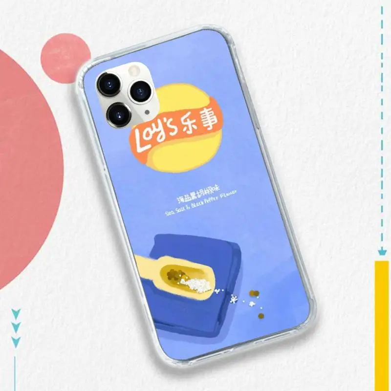 

Delicious Lays Potato chips pattern Phone Case for iPhone 11 12 pro XS MAX 8 7 6 6S Plus X 5S SE 2020 XR