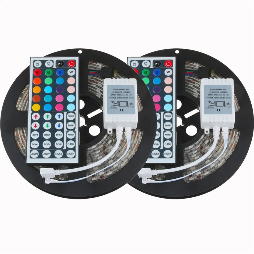 Водонепроницаемая светодиодная ленсветильник 5050 RGB SMD с пультом дистанционного