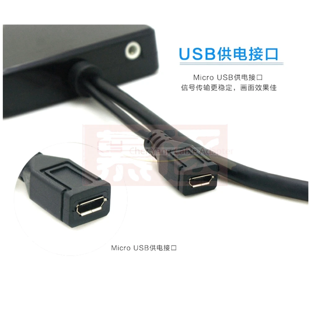 HDMI-kompatibel 2 в 1 кабель HDMI zu VGA и долговечный сплиттер с аудио видео кабелем адаптер