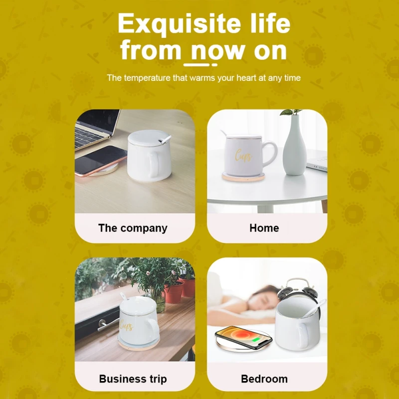 

D8 Smart Wireless Charging Warm Cup Coffee Cup