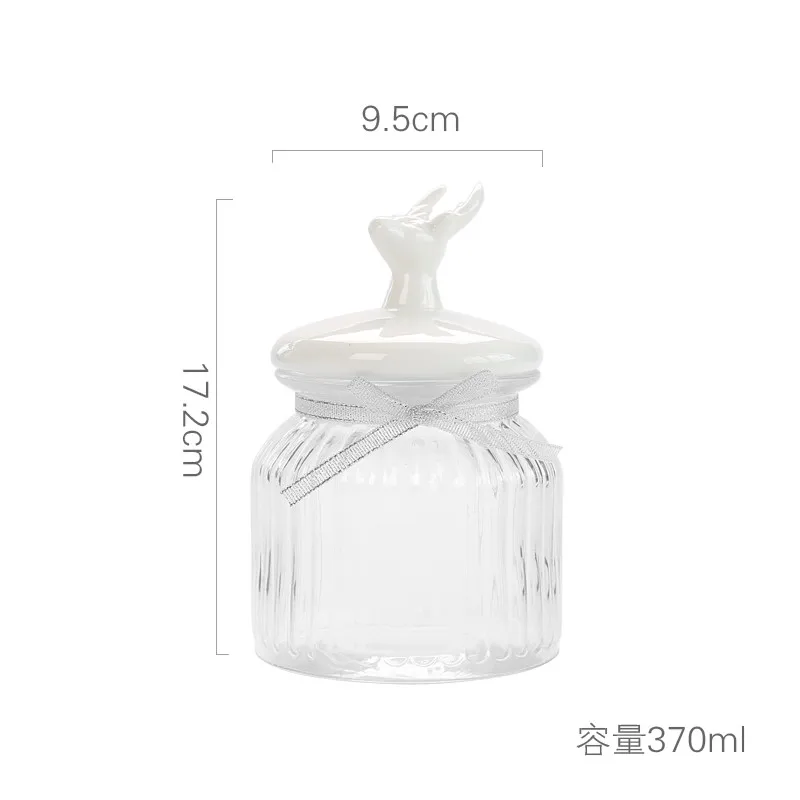 Простая стеклянная герметичная банка маленькая фотография животных милая